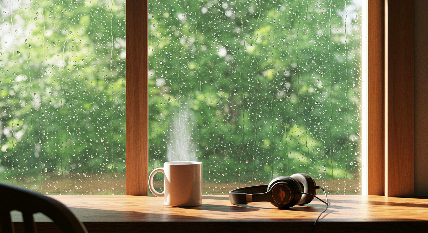 梅雨の雨音で集中＆癒やす最新リラクゼーション法とは？